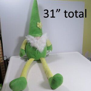 Green Gnome 31" Large, MAKES NOISES, No Batteries needed Plush